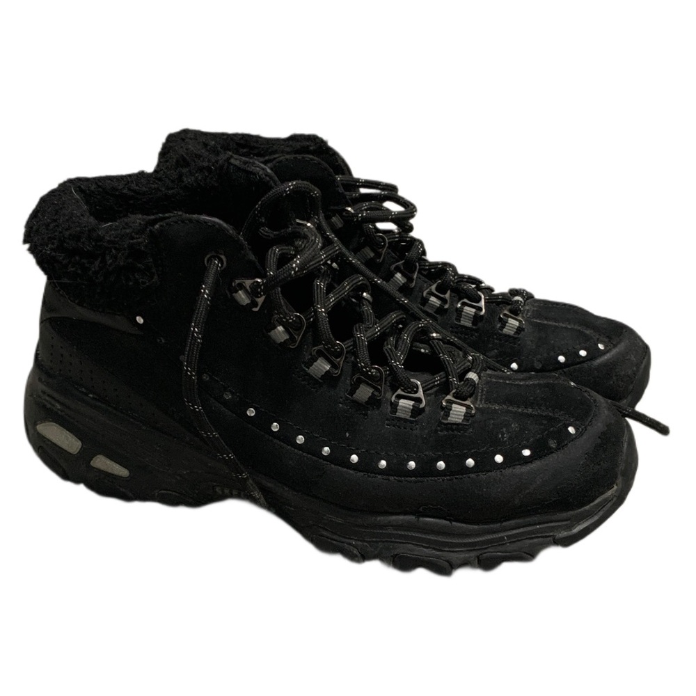 Y2K Skechers High Top Fur Trim Sneakers